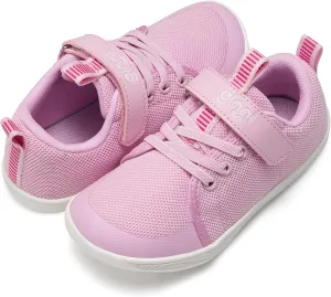 GINNI Little Big Kids Wide Barefoot Shoes Boys Girls Walking Shoes Minimalist Sneakers Lightweight Breathable Girls Wide Toe Box Shoes Zero Drop Sole Naturally Splay Kids Barefoot Running Shoes