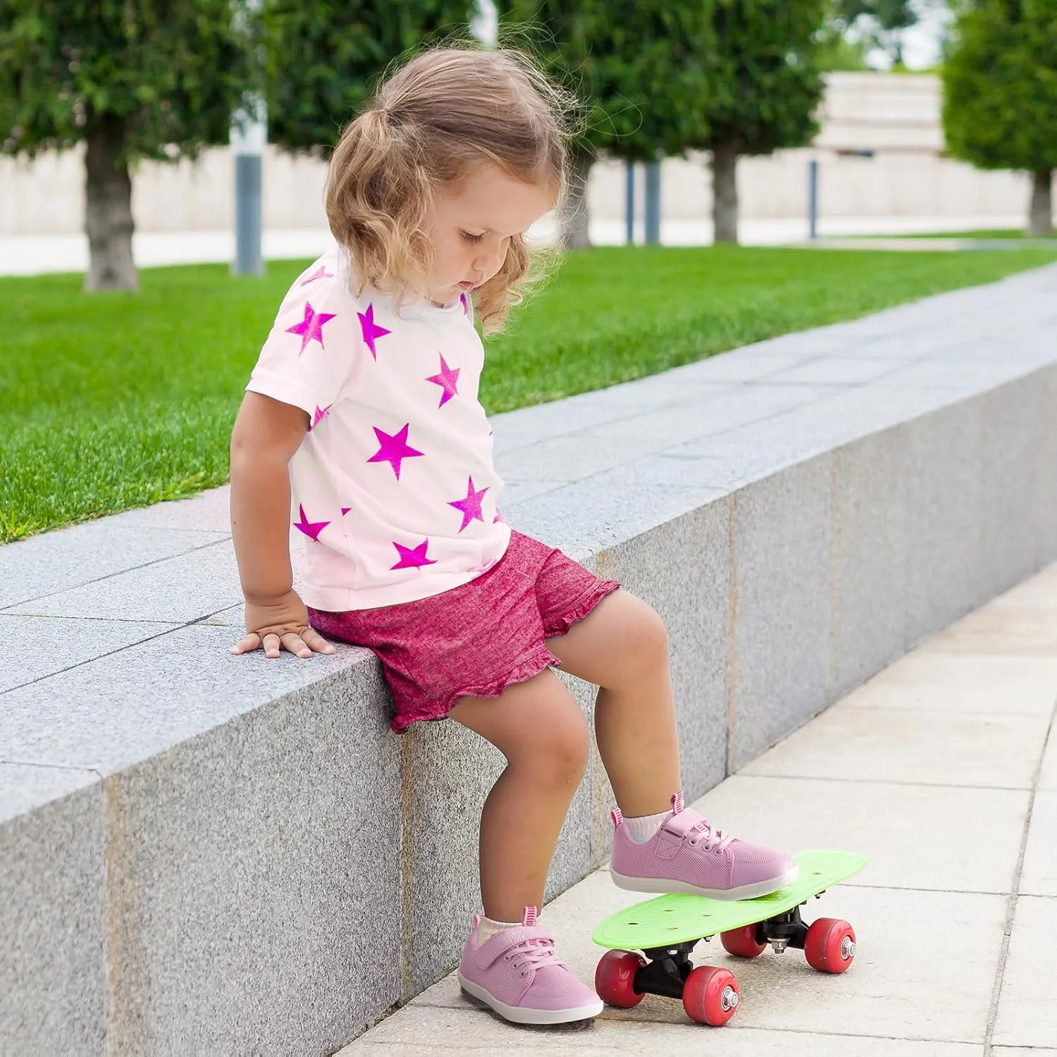 GINNI Little Big Kids Wide Barefoot Shoes Boys Girls Walking Shoes Minimalist Sneakers Lightweight Breathable Girls Wide Toe Box Shoes Zero Drop Sole Naturally Splay Kids Barefoot Running Shoes