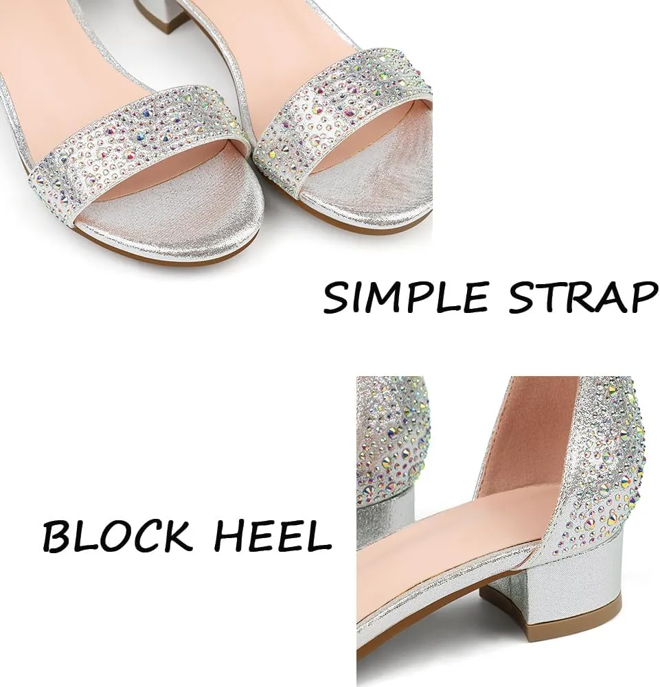 Girl's Low Heel Sandals Ankle Strap Dress Shoes Open Toes Summer Wear for Kids