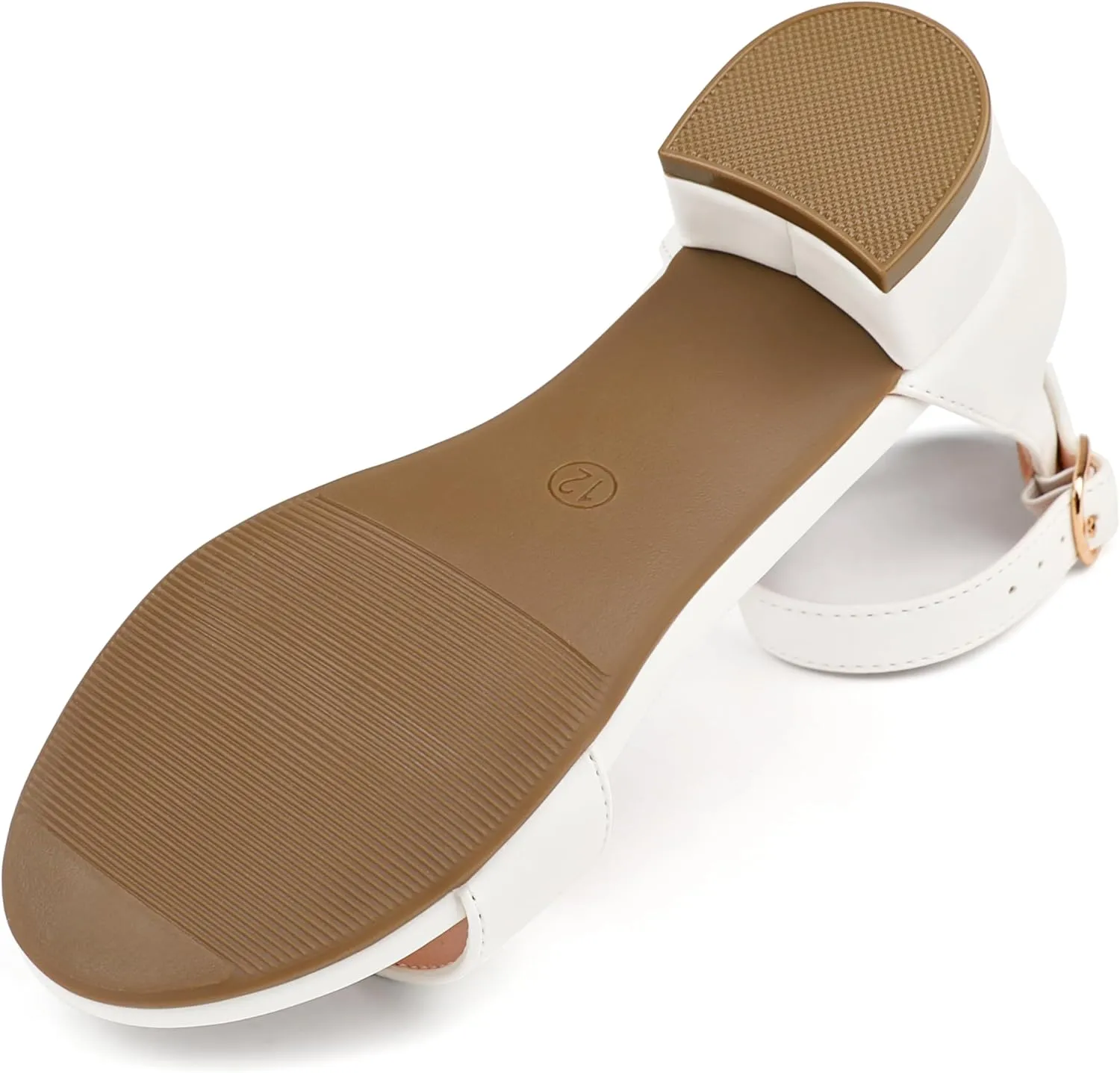 Girl's Low Heel Sandals Ankle Strap Dress Shoes Open Toes Summer Wear for Kids