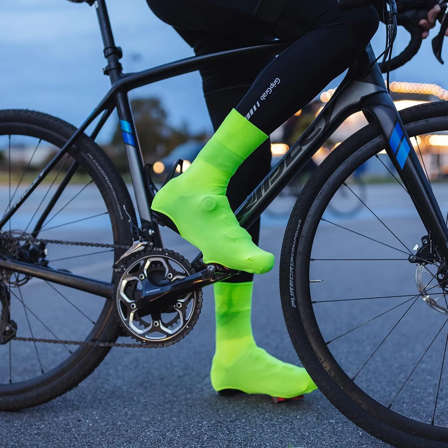 GripGrab Primavera Road Bike Spring Fall Cover Socks Aero Knitted Cycling Overshoes Belgian Booties Road Bike Shoe Covers