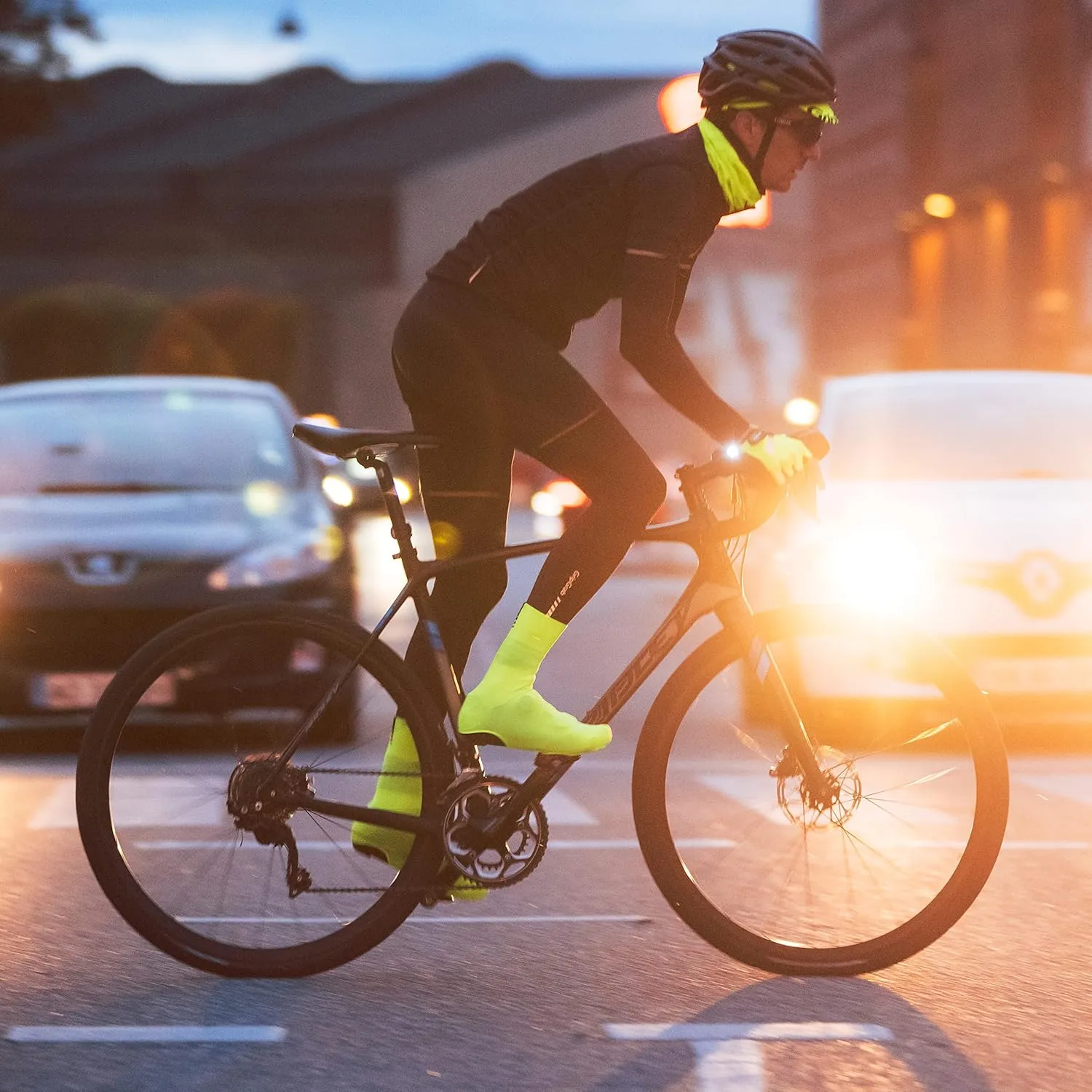 GripGrab Primavera Road Bike Spring Fall Cover Socks Aero Knitted Cycling Overshoes Belgian Booties Road Bike Shoe Covers