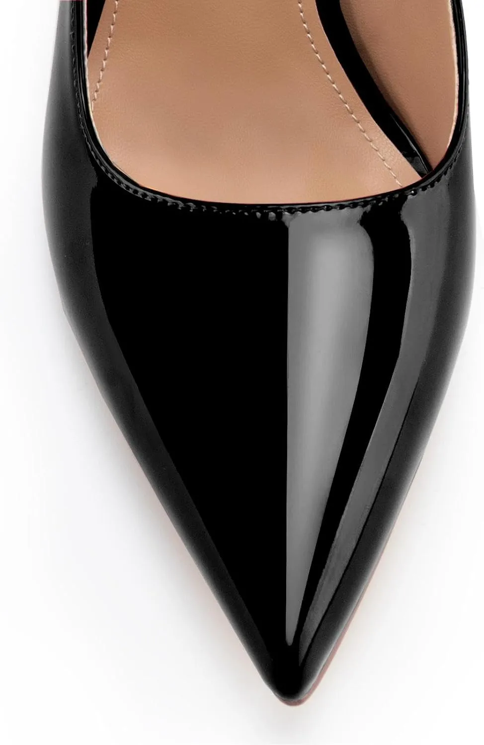 heelchic Women's Pumps Slingback Chunky Heels Closed Pointed Toe Comfortable Low Block Heel Slip-on Sandals Wedding Party Dress Shoes Work Pumps