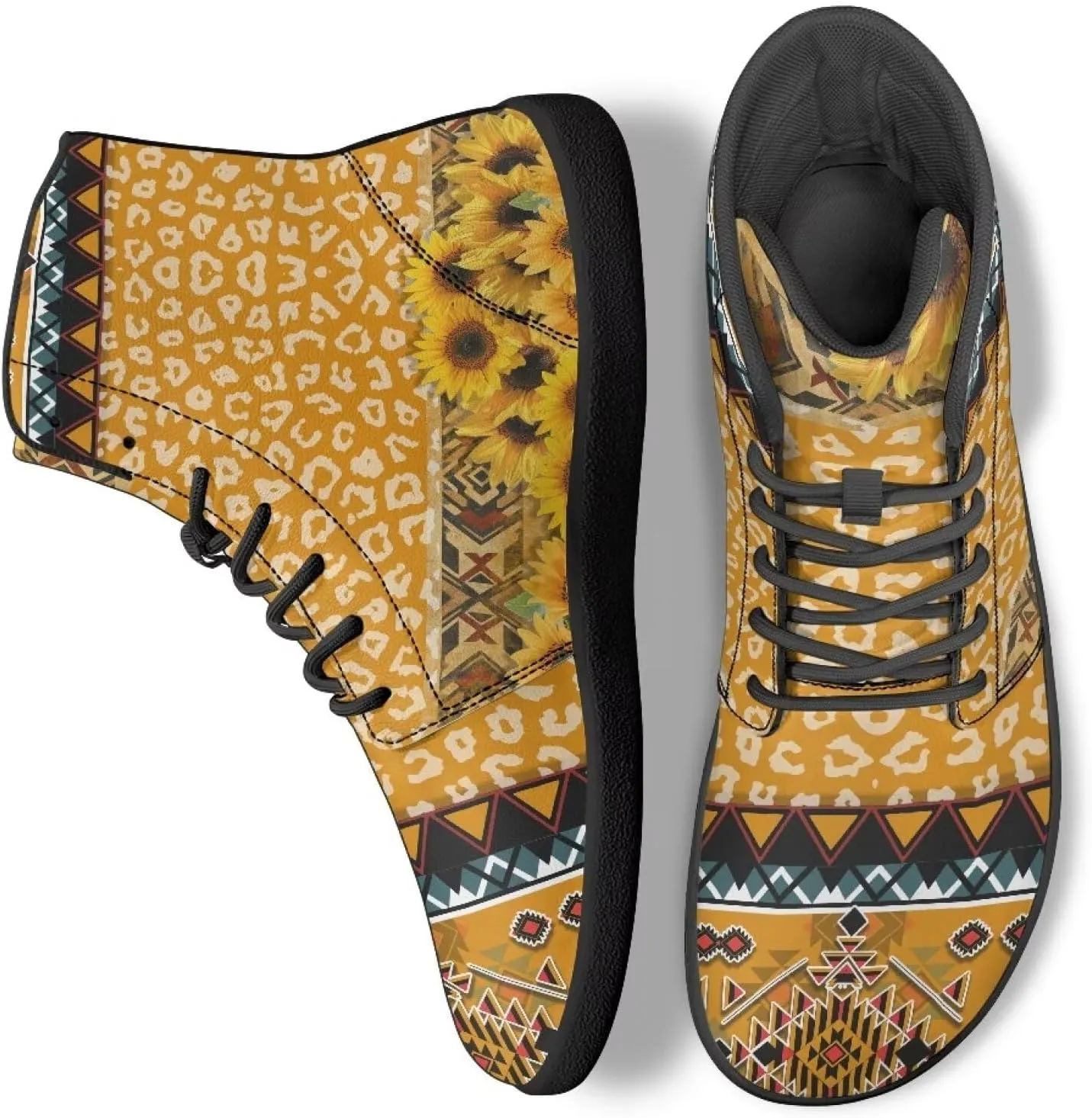 High Top Sneakers for Women Waterproof Barefoot Leather Shoes Women