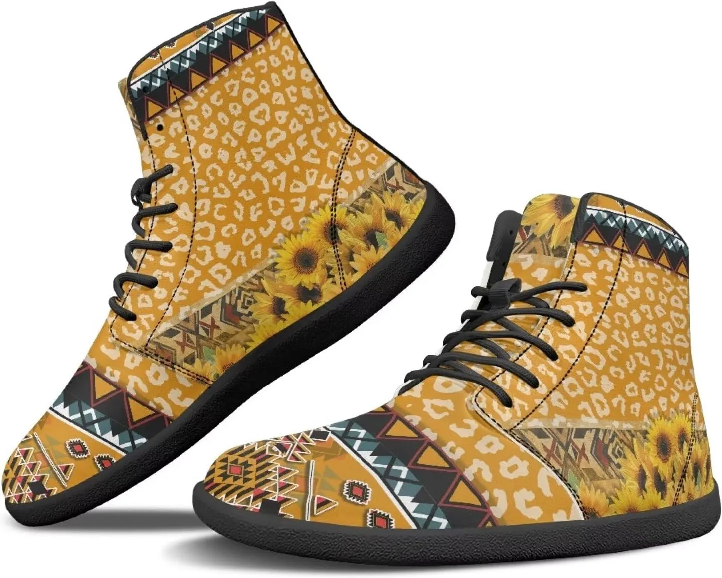 High Top Sneakers for Women Waterproof Barefoot Leather Shoes Women