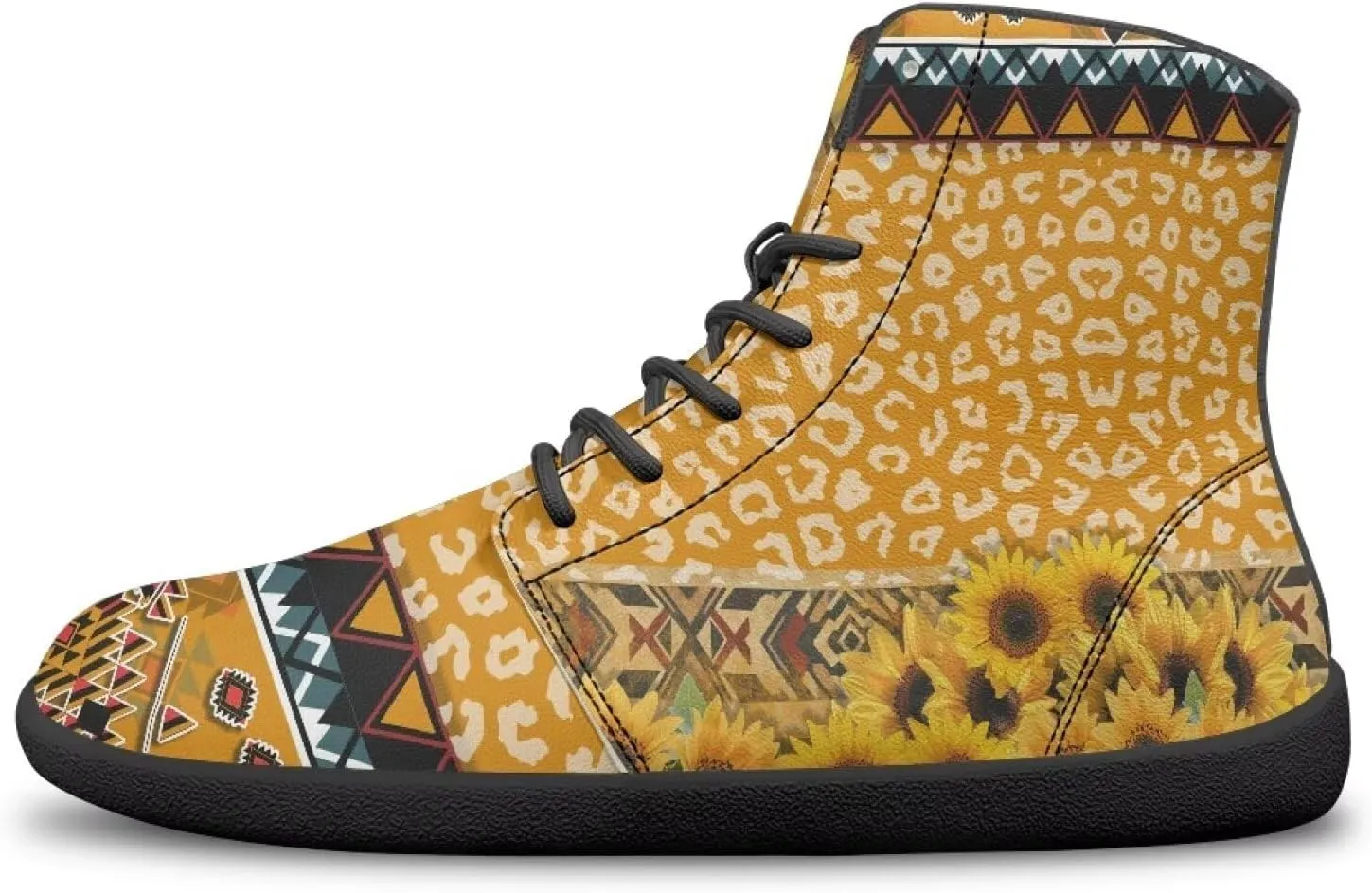 High Top Sneakers for Women Waterproof Barefoot Leather Shoes Women