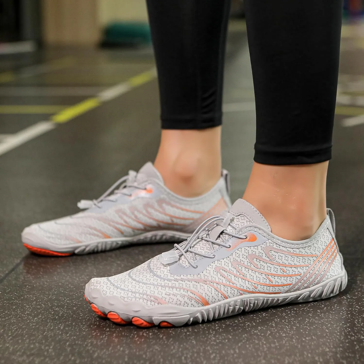 Hike Barefoot Shoes for Women Men Quick Dry Waterproof Barefoot Footwear Anti-Slip Grounding Shoes Running Healthy Athletic Sneaker Lightweight Beach Swim Outdoor Shoe