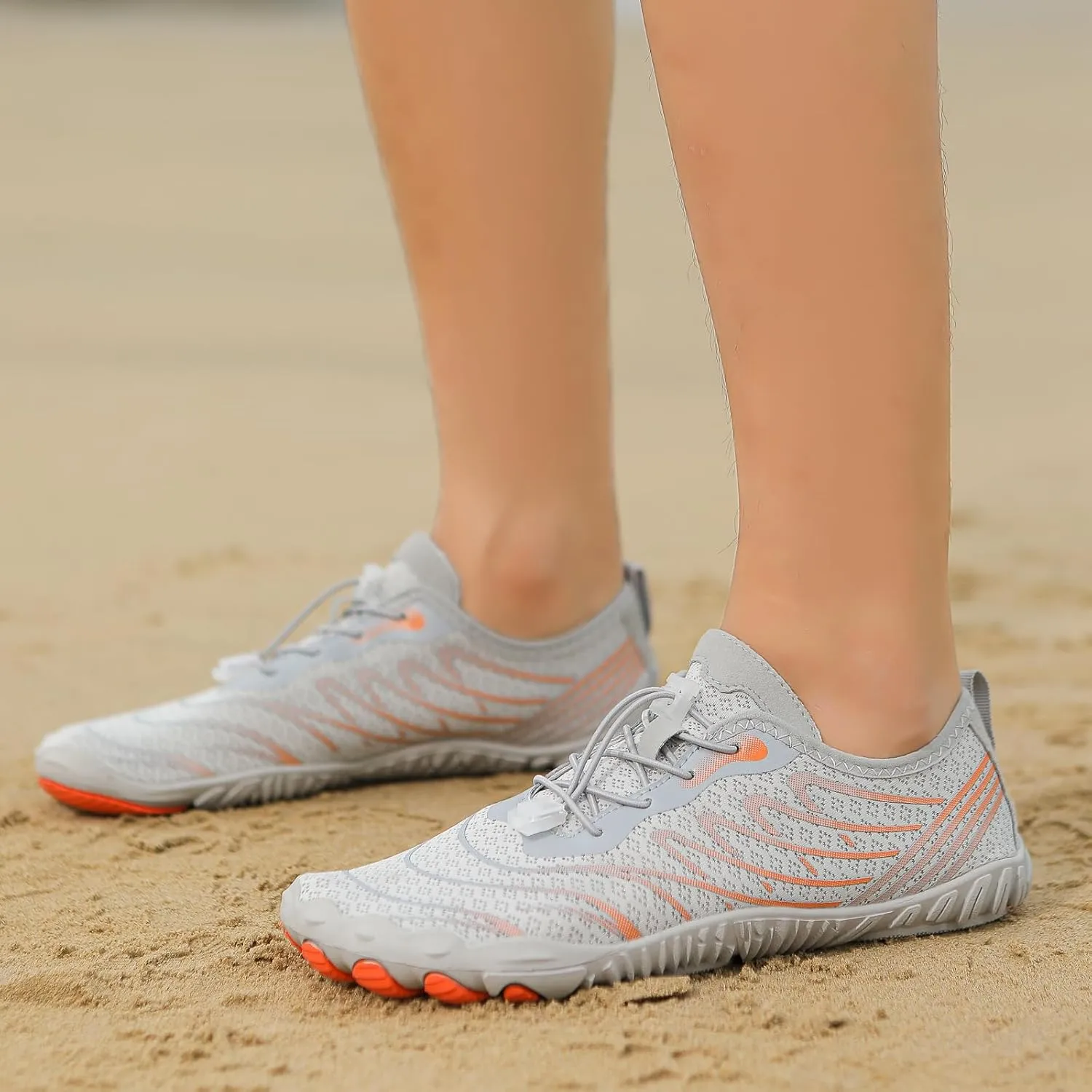 Hike Barefoot Shoes for Women Men Quick Dry Waterproof Barefoot Footwear Anti-Slip Grounding Shoes Running Healthy Athletic Sneaker Lightweight Beach Swim Outdoor Shoe