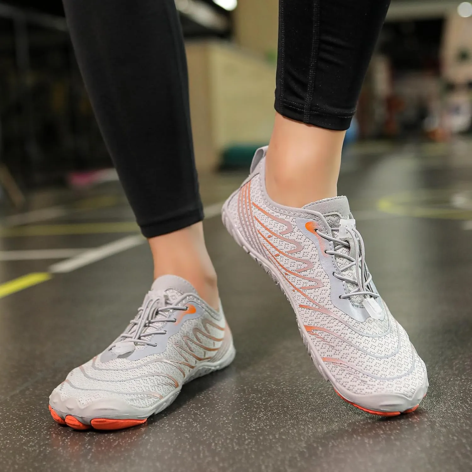 Hike Barefoot Shoes for Women Men Quick Dry Waterproof Barefoot Footwear Anti-Slip Grounding Shoes Running Healthy Athletic Sneaker Lightweight Beach Swim Outdoor Shoe