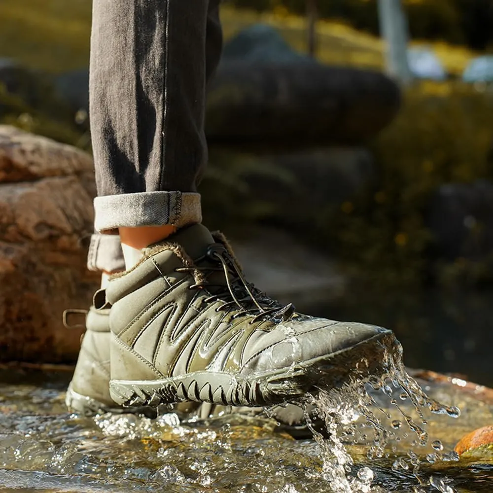 Hike Winter Footwear Barefoot Womens, Walking Hiking Winter Barefoot Shoes Women, Barefoot Shoes Men Women Waterproof Wide Toe Box Boots