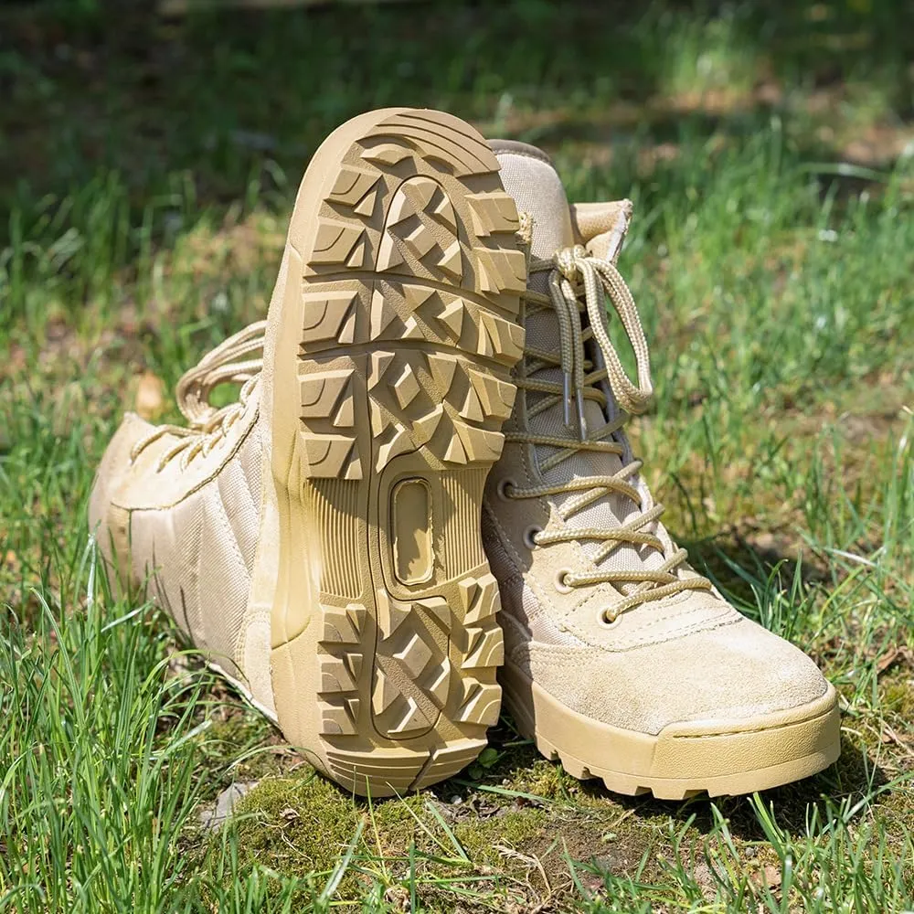 Hiking Boots Girls Boys Summer Camp Waterproof Anti-collision Non-slip Desert Boots Military Fan Shoes Children's Work Boots