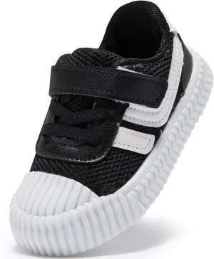 HLMBB Baby Shoes Sneakers for Infant Toddler Girls Boys Kids Babies 6 9 12 18 Months Pre Walker Black