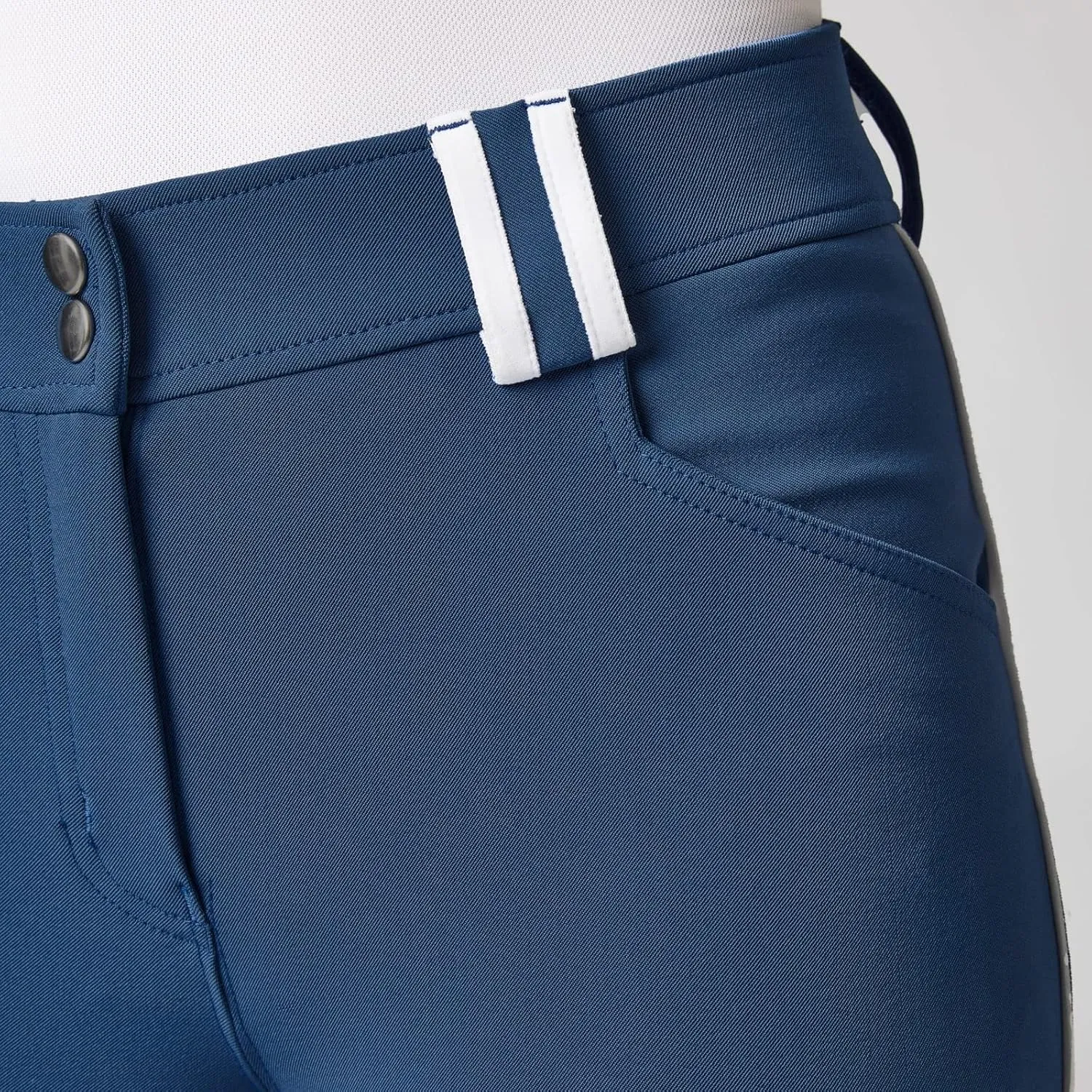 HORZE Rylee Womens High Waisted Breeches with Silicone Grip Full Seat and Pockets
