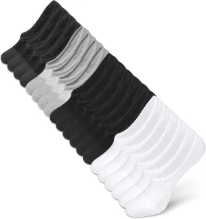 IDEGG No Show Socks Women 10 Pairs Low Cut Anti-Slid Novelty Athletic Casual Invisible Liner Socks