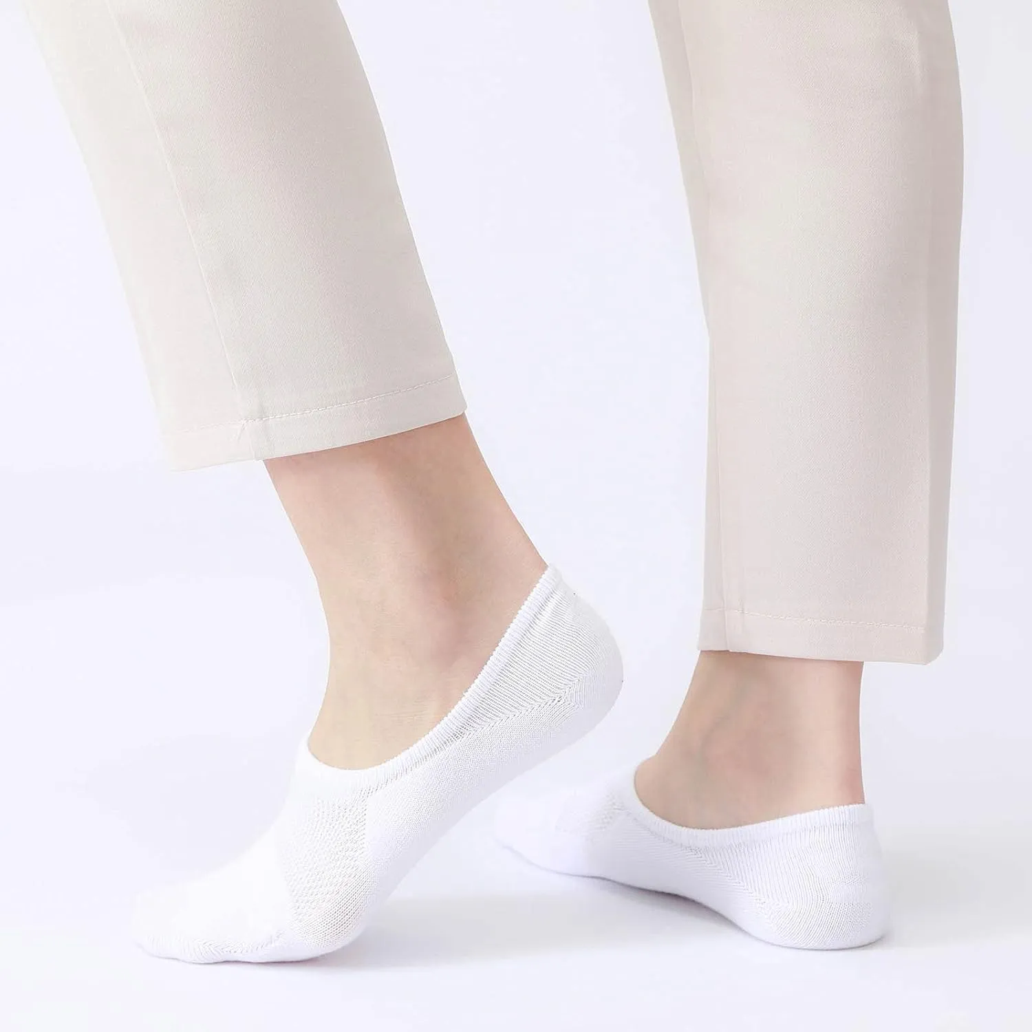 IDEGG No Show Socks Women 10 Pairs Low Cut Anti-Slid Novelty Athletic Casual Invisible Liner Socks