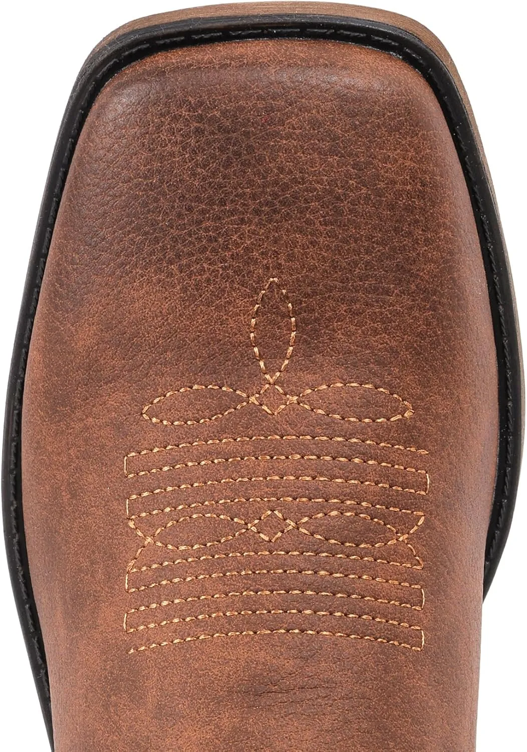 IUV Cowboy Boots For Women Square Toe Western Boots Mid Calf Cowgirl Boots Pull On Fashion Embroidered Cowboy Boots