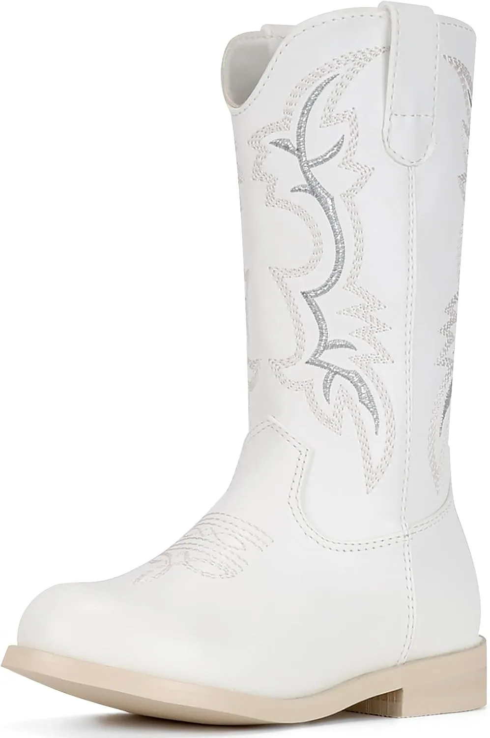 IUV Cowgirl Boots Cowboy Boots For Girls Boys Kids Toddler Fashion Western Boots Mid Calf Riding Shoes