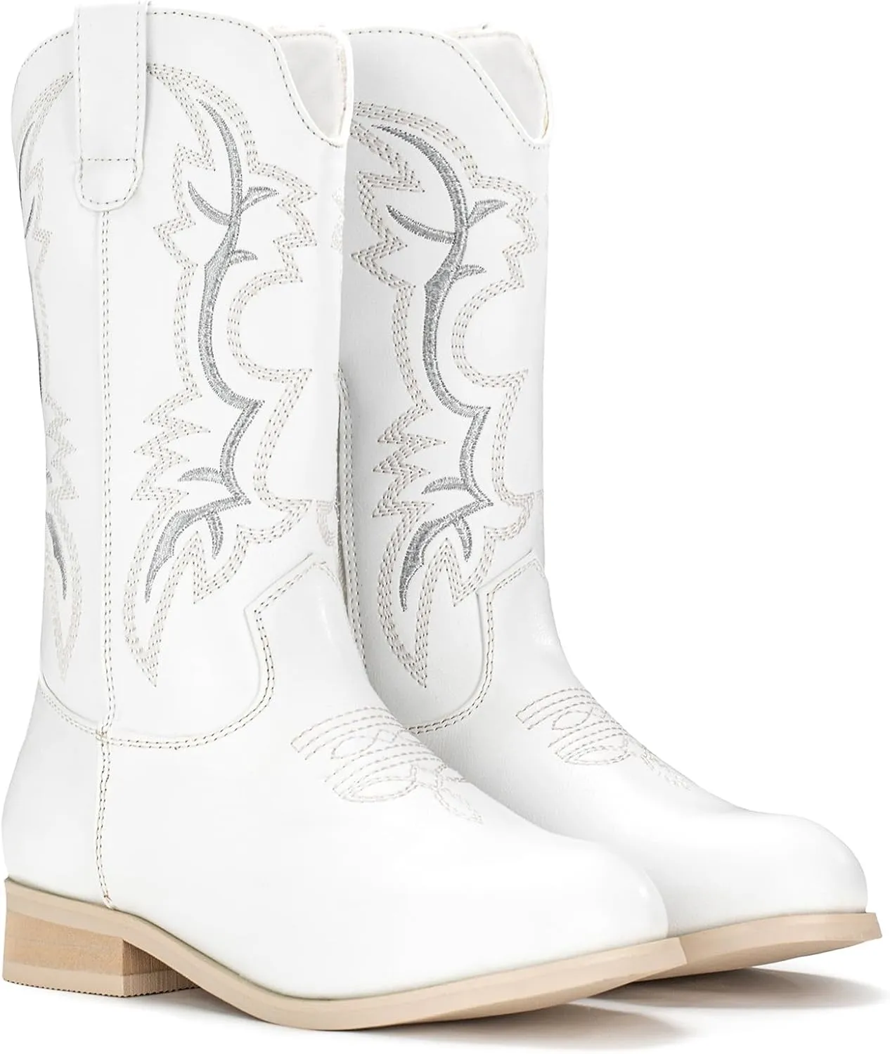 IUV Cowgirl Boots Cowboy Boots For Girls Boys Kids Toddler Fashion Western Boots Mid Calf Riding Shoes