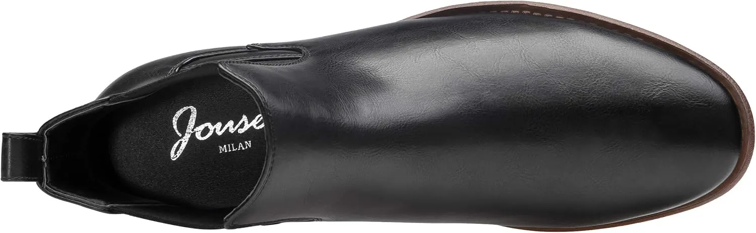 Jousen Men's Chelsea Boots Lightweight Casual Chukka Ankle Boots Classic Elastic Dress Boots For Men