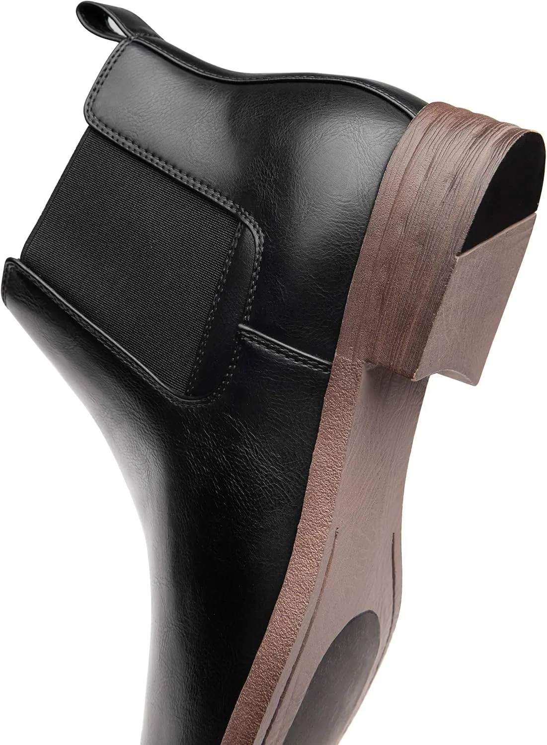 Jousen Men's Chelsea Boots Lightweight Casual Chukka Ankle Boots Classic Elastic Dress Boots For Men