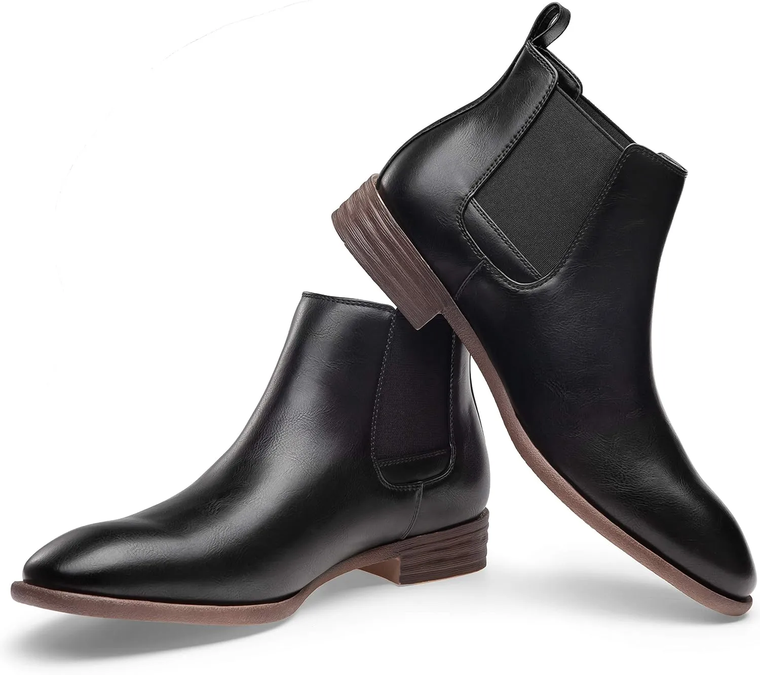 Jousen Men's Chelsea Boots Lightweight Casual Chukka Ankle Boots Classic Elastic Dress Boots For Men