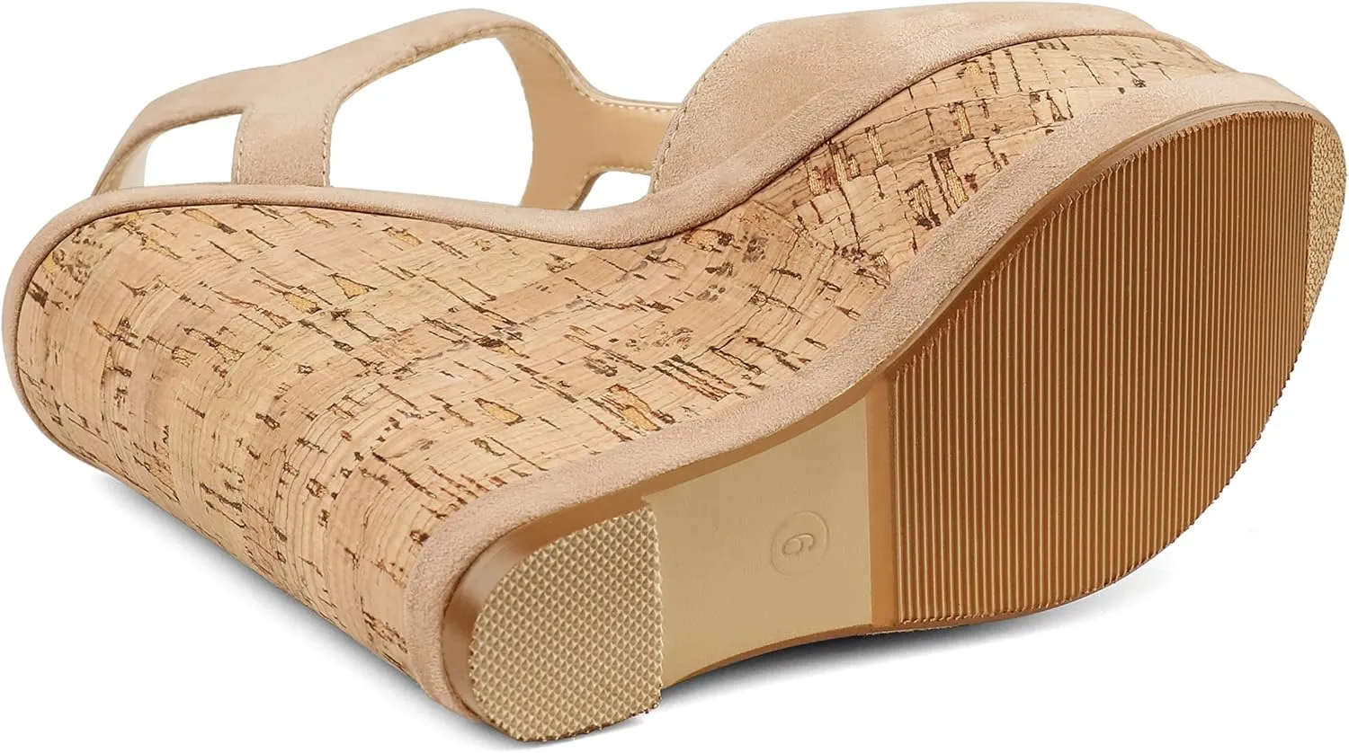 JOY IN LOVE Women's Wedges Sandals Platform Buckle Shoes