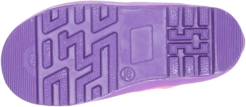 Kamik Youth Unicorn Rain Boots, Purple, 2 Little Kid