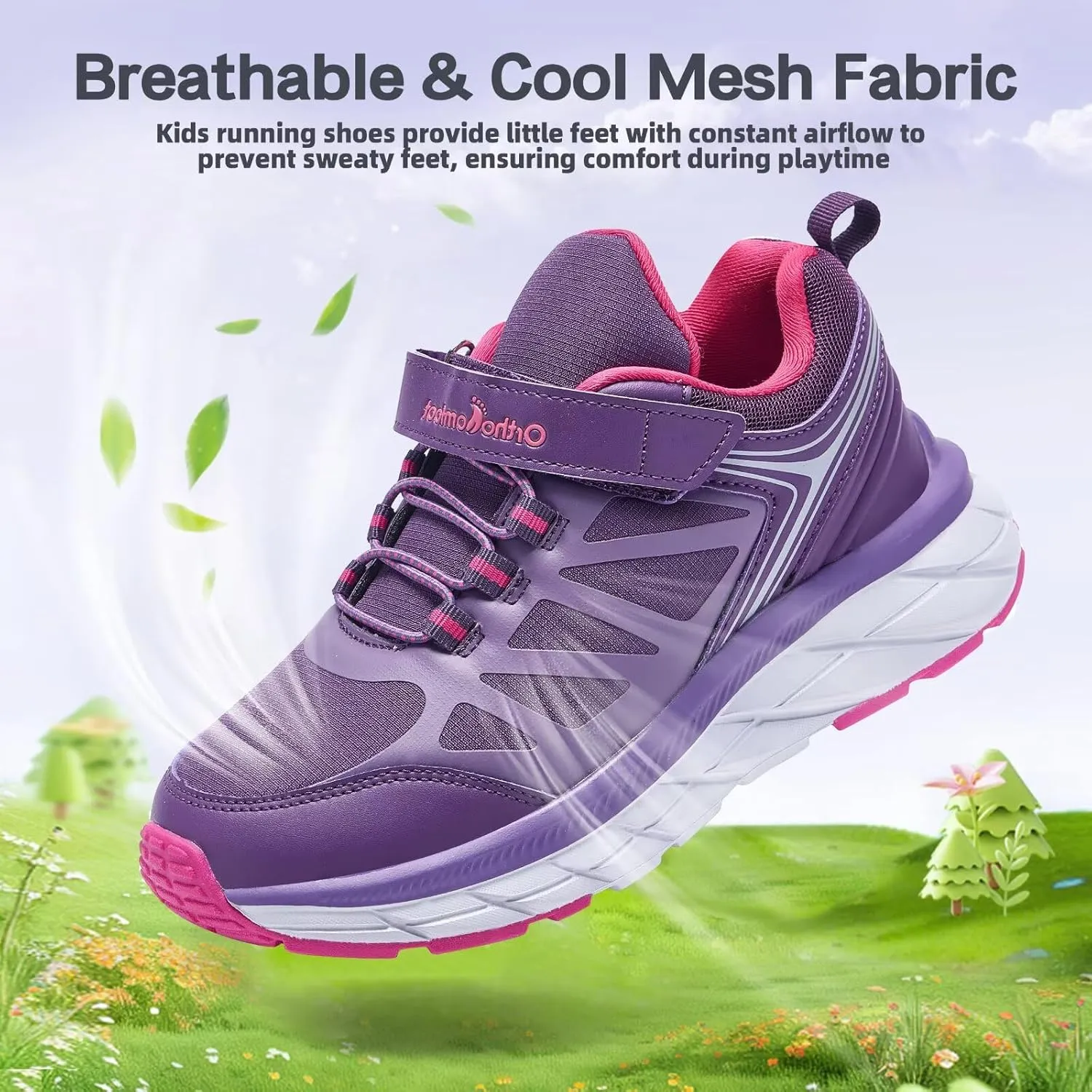 Kids Orthopedic Tennis Shoes for Boys and Girls: Comfortable Casual Plantar Fasciitis Arch Support Athletic Running Sneakers, Little Kid/Big Kid School Sports Walking Shoes for Foot and Pain Relief