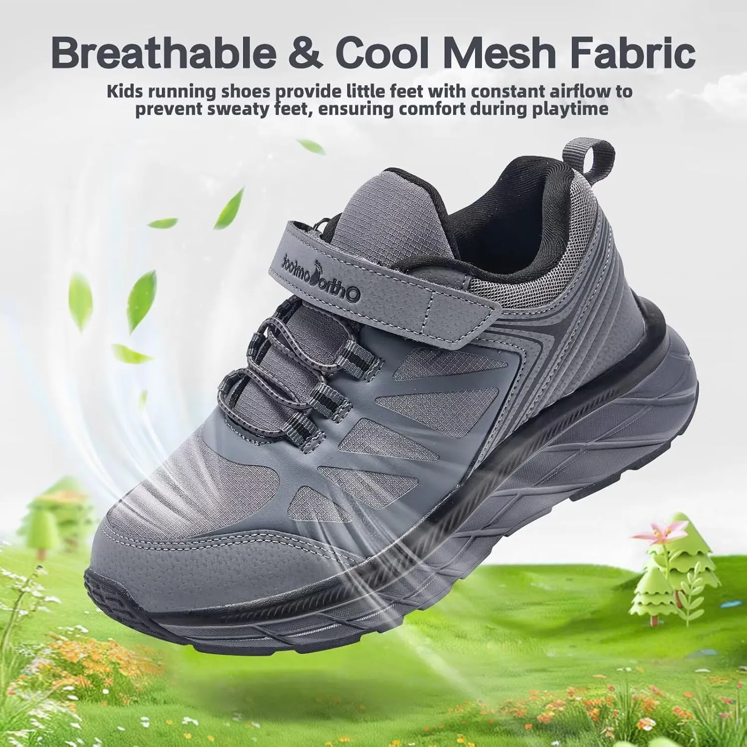 Kids Orthopedic Tennis Shoes for Boys and Girls: Comfortable Casual Plantar Fasciitis Arch Support Athletic Running Sneakers, Little Kid/Big Kid School Sports Walking Shoes for Foot and Pain Relief