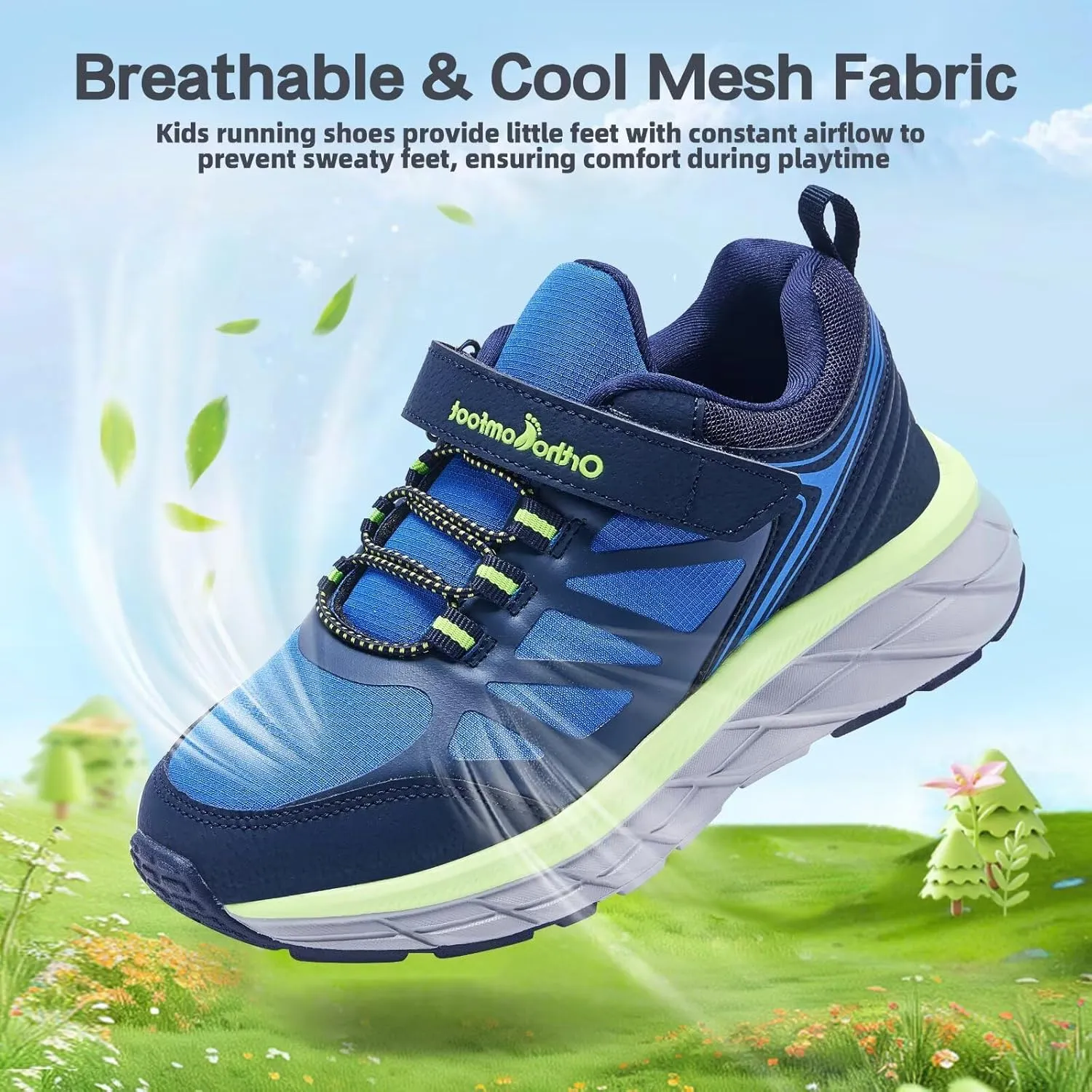 Kids Orthopedic Tennis Shoes for Boys and Girls: Comfortable Casual Plantar Fasciitis Arch Support Athletic Running Sneakers, Little Kid/Big Kid School Sports Walking Shoes for Foot and Pain Relief