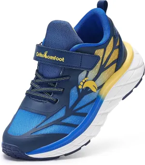Kids Orthopedic Tennis Shoes for Boys and Girls: Comfortable Casual Plantar Fasciitis Arch Support Athletic Running Sneakers, Orthotic Breathable School Sports Walking Shoes for Foot and Pain Relief