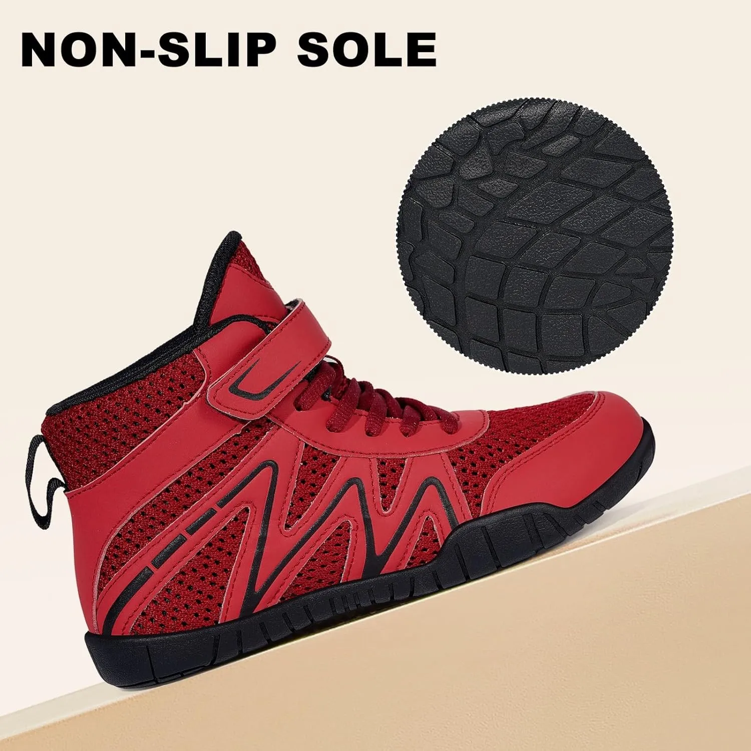 Kids Wrestling Shoes Boys Girls Boxing Shoes Zero Drop Sole Minimalist Sneakers