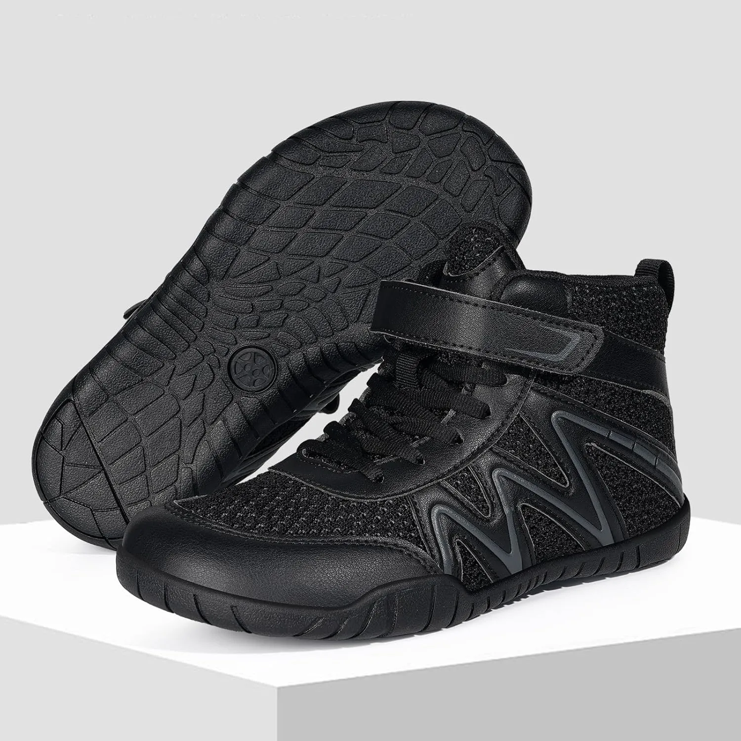 Kids Wrestling Shoes Boys Girls Boxing Shoes Zero Drop Sole Minimalist Sneakers