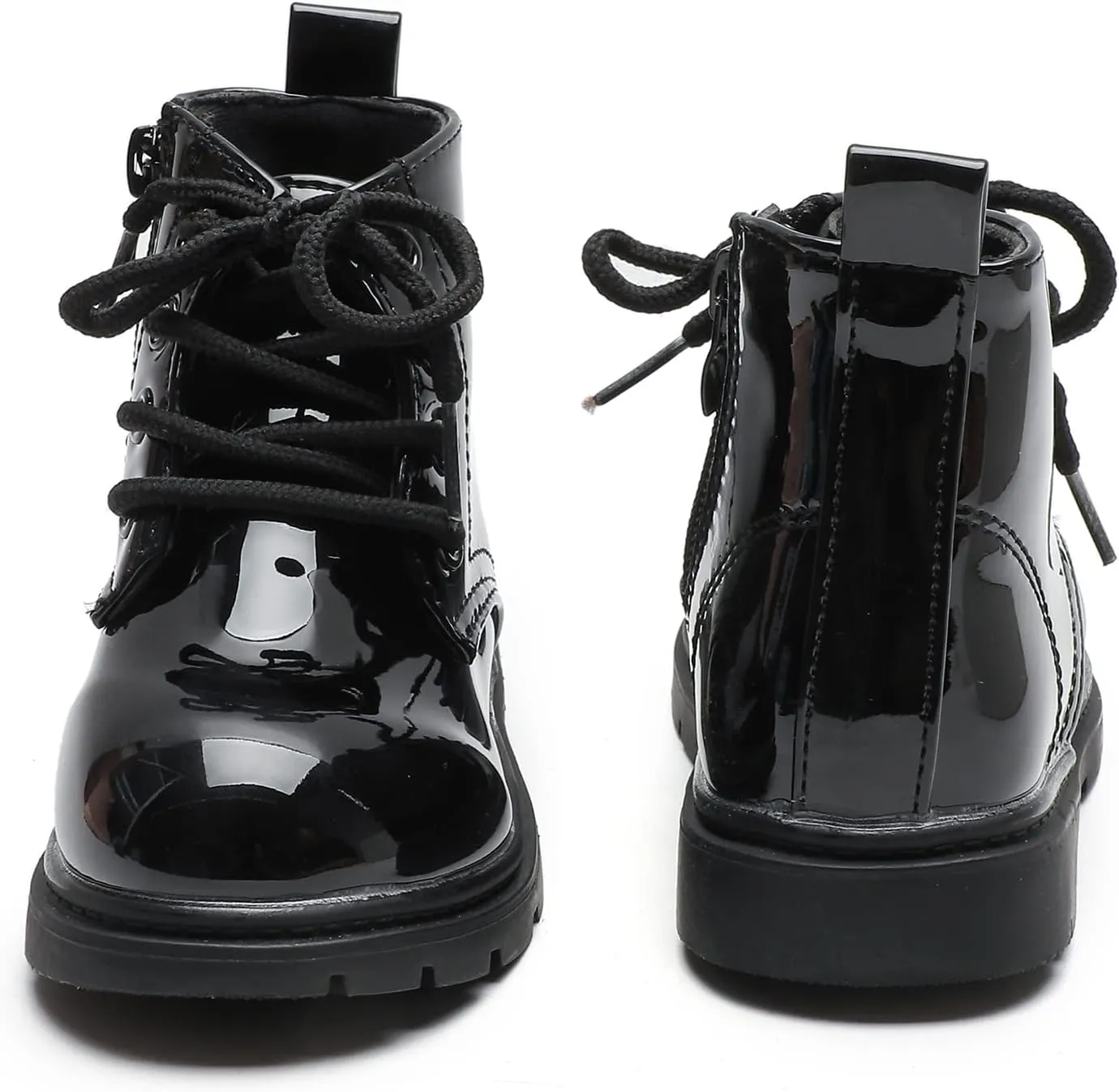 Komfyea Boys And Girls Lace Up Zipper Outdoor Ankle Boots(Toddler/Little Kids)