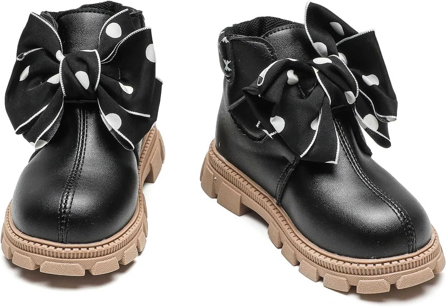 Komfyea Boys And Girls Lace Up Zipper Outdoor Ankle Boots(Toddler/Little Kids)