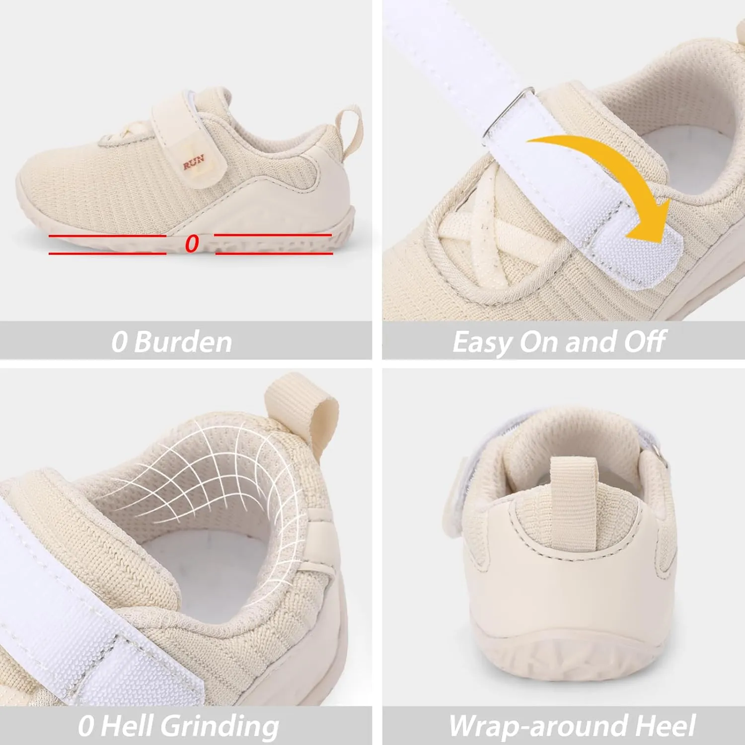 L-RUN Toddler Sneakers Boys Girls Lightweight Shoes Knit Kids Walking Shoes for Indoor Outdoor
