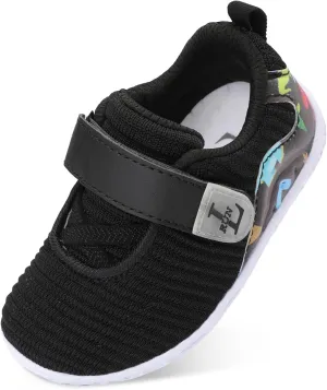 L-RUN Toddler Sneakers Boys Girls Lightweight Shoes Knit Kids Walking Shoes for Indoor Outdoor