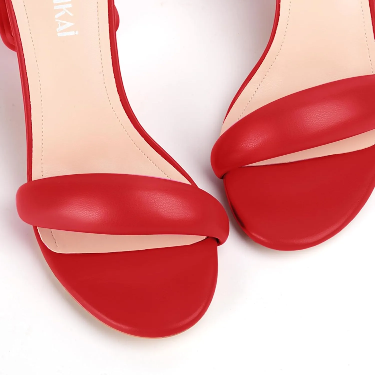 LALA IKAI Women's Heels Chunky Sandals Strappy for Women Lace Up Heels Open Toe Heels Tie Up High Heeled Sandals for Prom, Party, Daily Wear