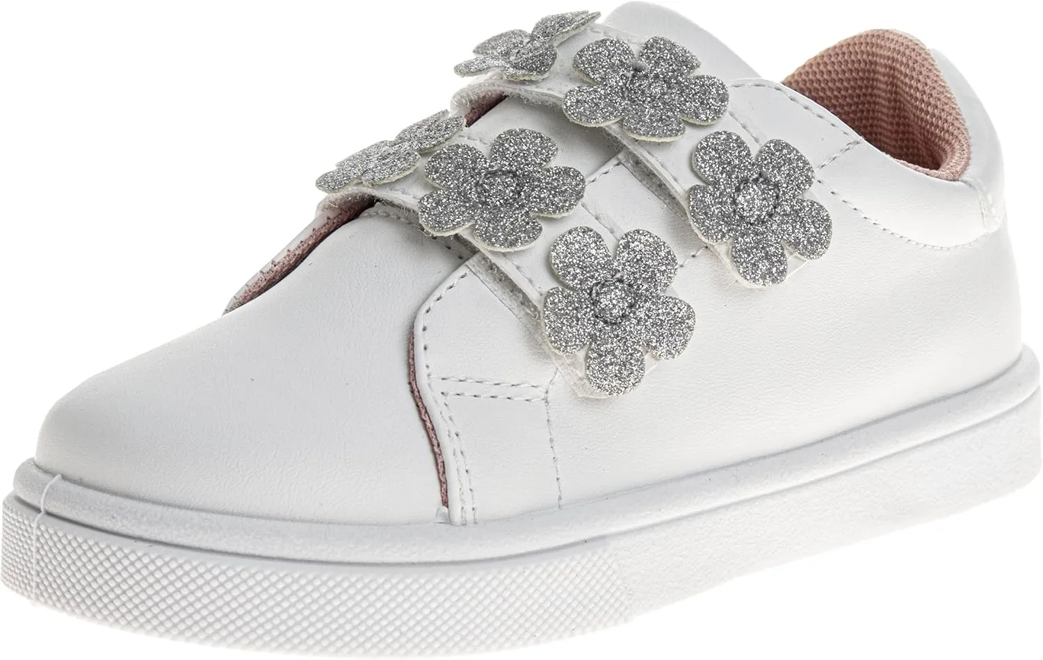 Laura Ashley Laceless Sneakers for Kids Girls - Slipon Closure Casual Shoes (Toddler/Little Kids)
