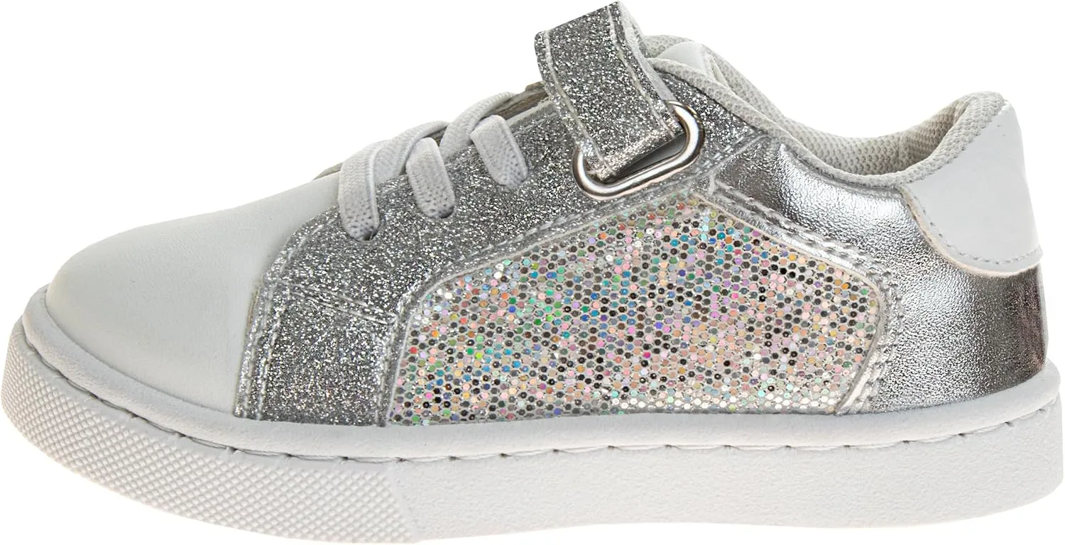 Laura Ashley Laceless Sneakers for Kids Girls - Slipon Closure Casual Shoes (Toddler/Little Kids)