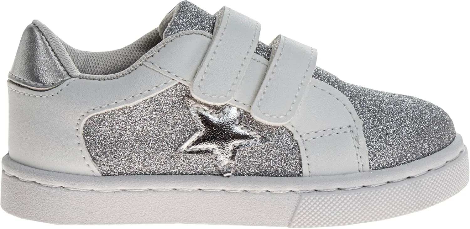 Laura Ashley Laceless Sneakers for Kids Girls - Slipon Closure Casual Shoes (Toddler/Little Kids)