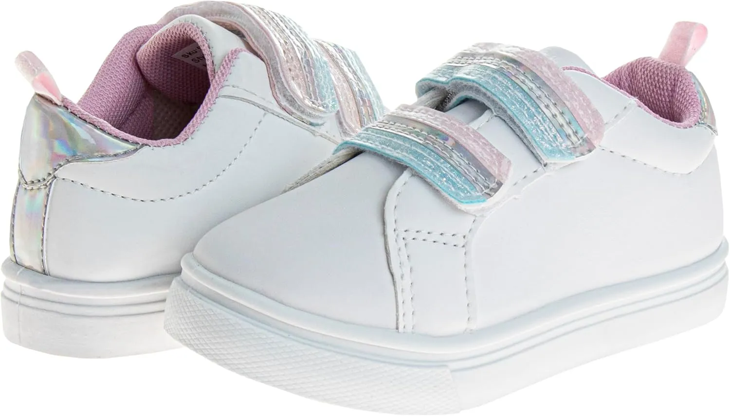 Laura Ashley Laceless Sneakers for Kids Girls - Slipon Closure Casual Shoes (Toddler/Little Kids)