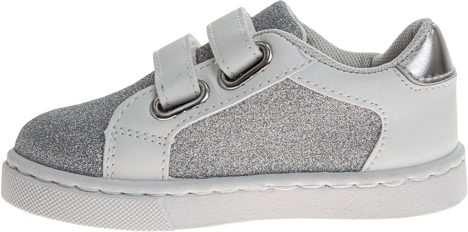 Laura Ashley Laceless Sneakers for Kids Girls - Slipon Closure Casual Shoes (Toddler/Little Kids)