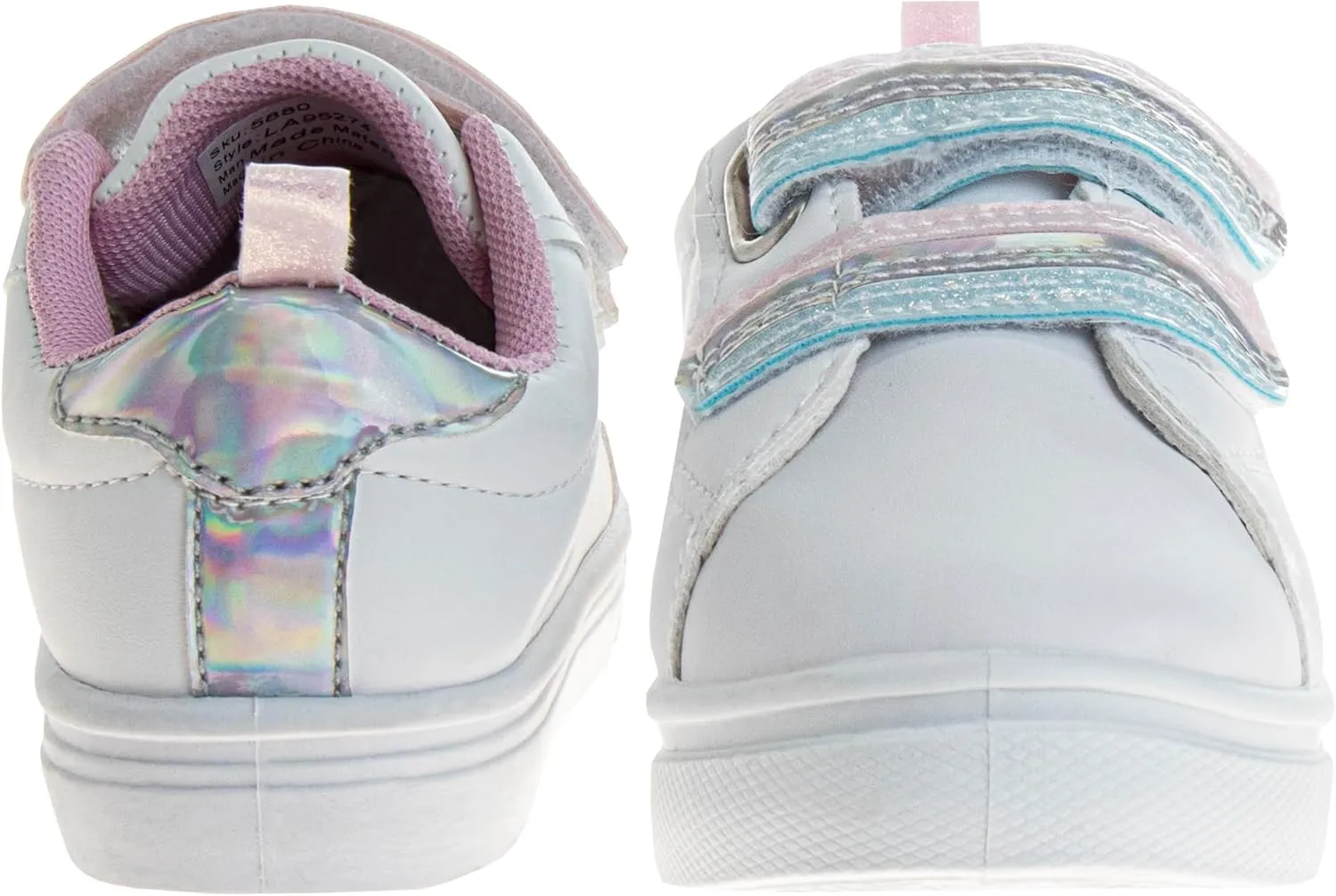 Laura Ashley Laceless Sneakers for Kids Girls - Slipon Closure Casual Shoes (Toddler/Little Kids)