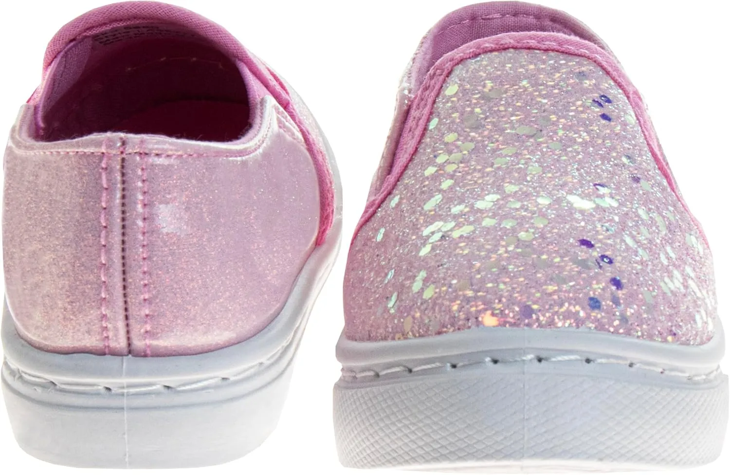 Laura Ashley Laceless Sneakers for Kids Girls - Slipon Closure Casual Shoes (Toddler/Little Kids)