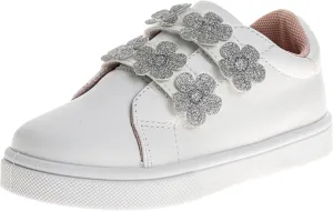 Laura Ashley Laceless Sneakers for Kids Girls - Slipon Closure Casual Shoes (Toddler/Little Kids)