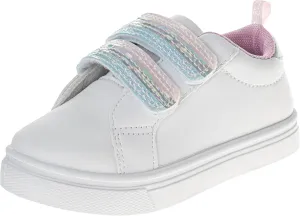 Laura Ashley Laceless Sneakers for Kids Girls - Slipon Closure Casual Shoes (Toddler/Little Kids)