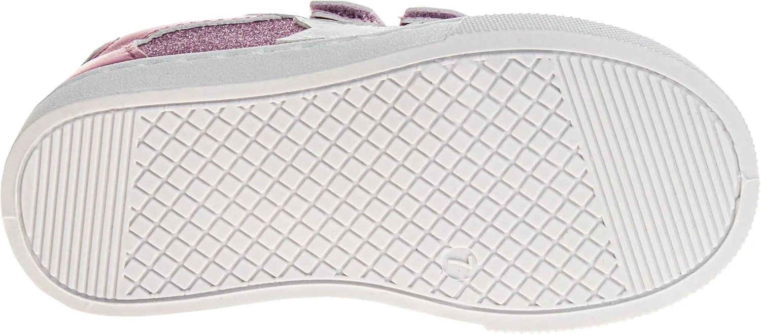 Laura Ashley Laceless Sneakers for Kids Girls - Slipon Closure Casual Shoes (Toddler/Little Kids)
