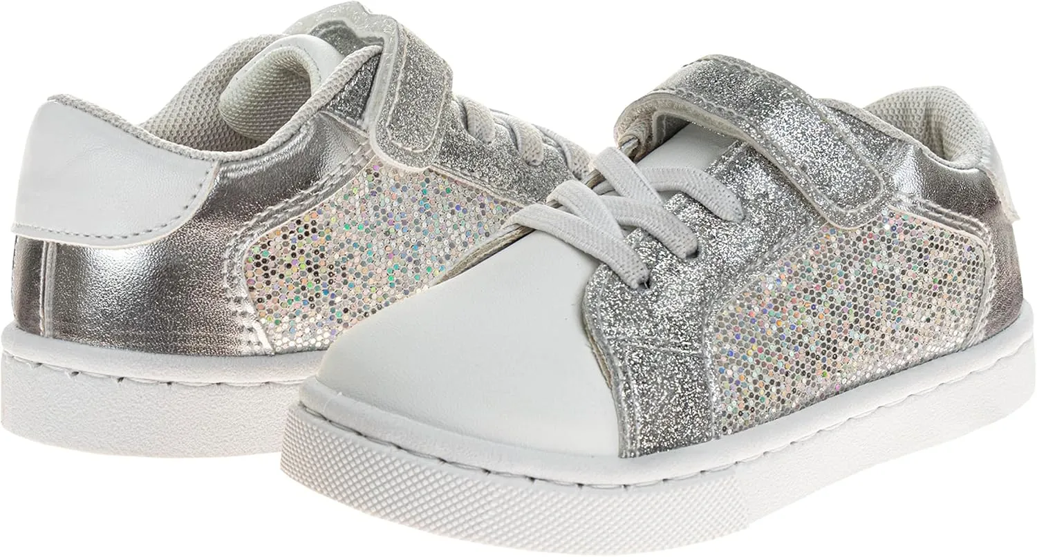 Laura Ashley Laceless Sneakers for Kids Girls - Slipon Closure Casual Shoes (Toddler/Little Kids)