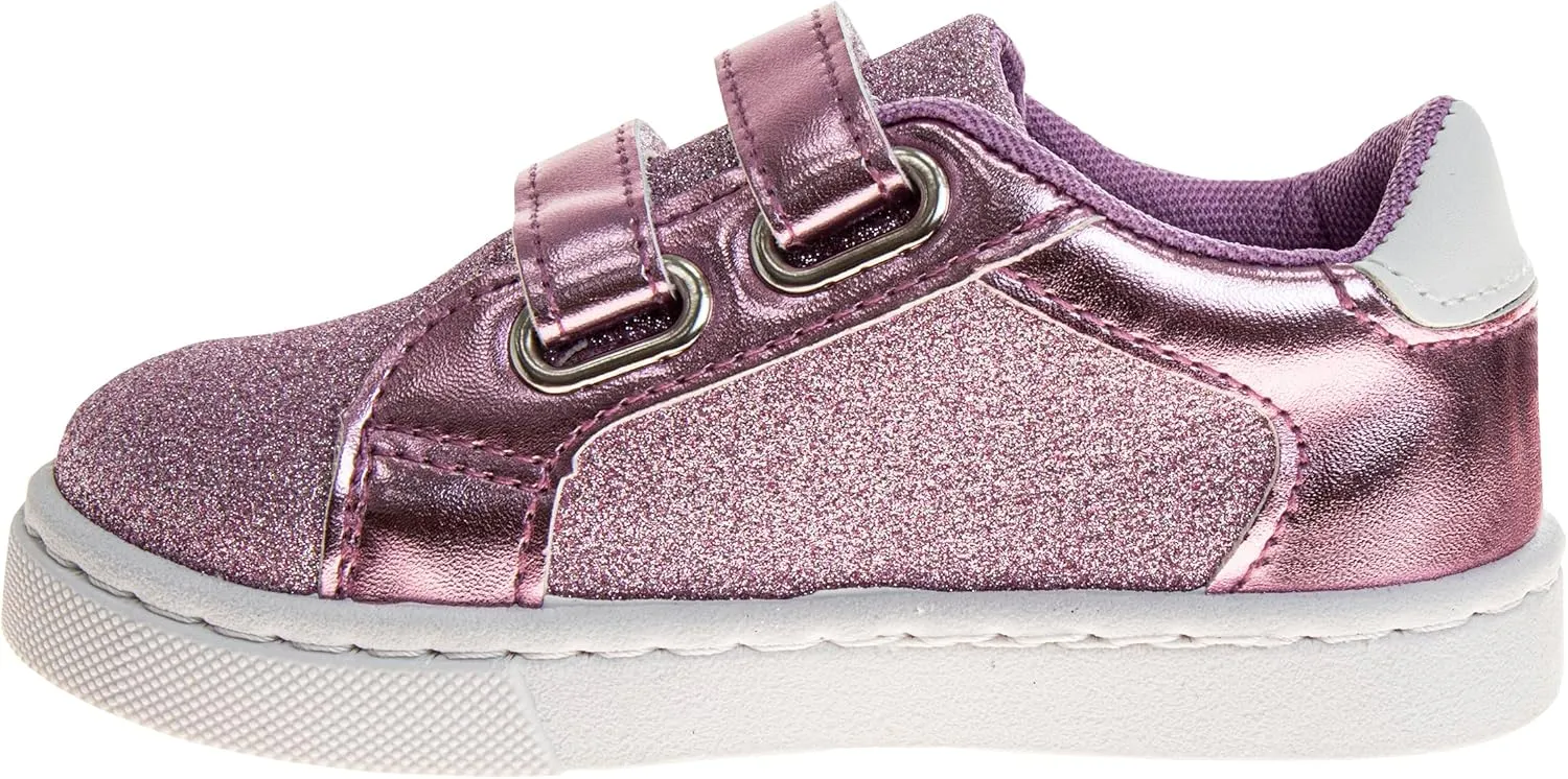 Laura Ashley Laceless Sneakers for Kids Girls - Slipon Closure Casual Shoes (Toddler/Little Kids)